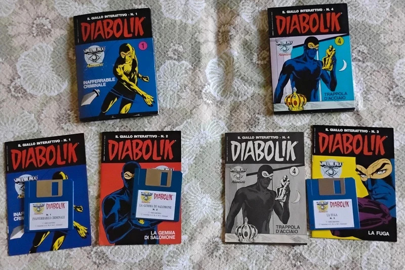 Diabolik il giallo interattivo n.1 n.2 n.3 per Pc