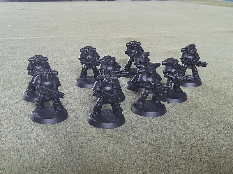 10 support marines MkIII with plasma gun - Horus Heresy