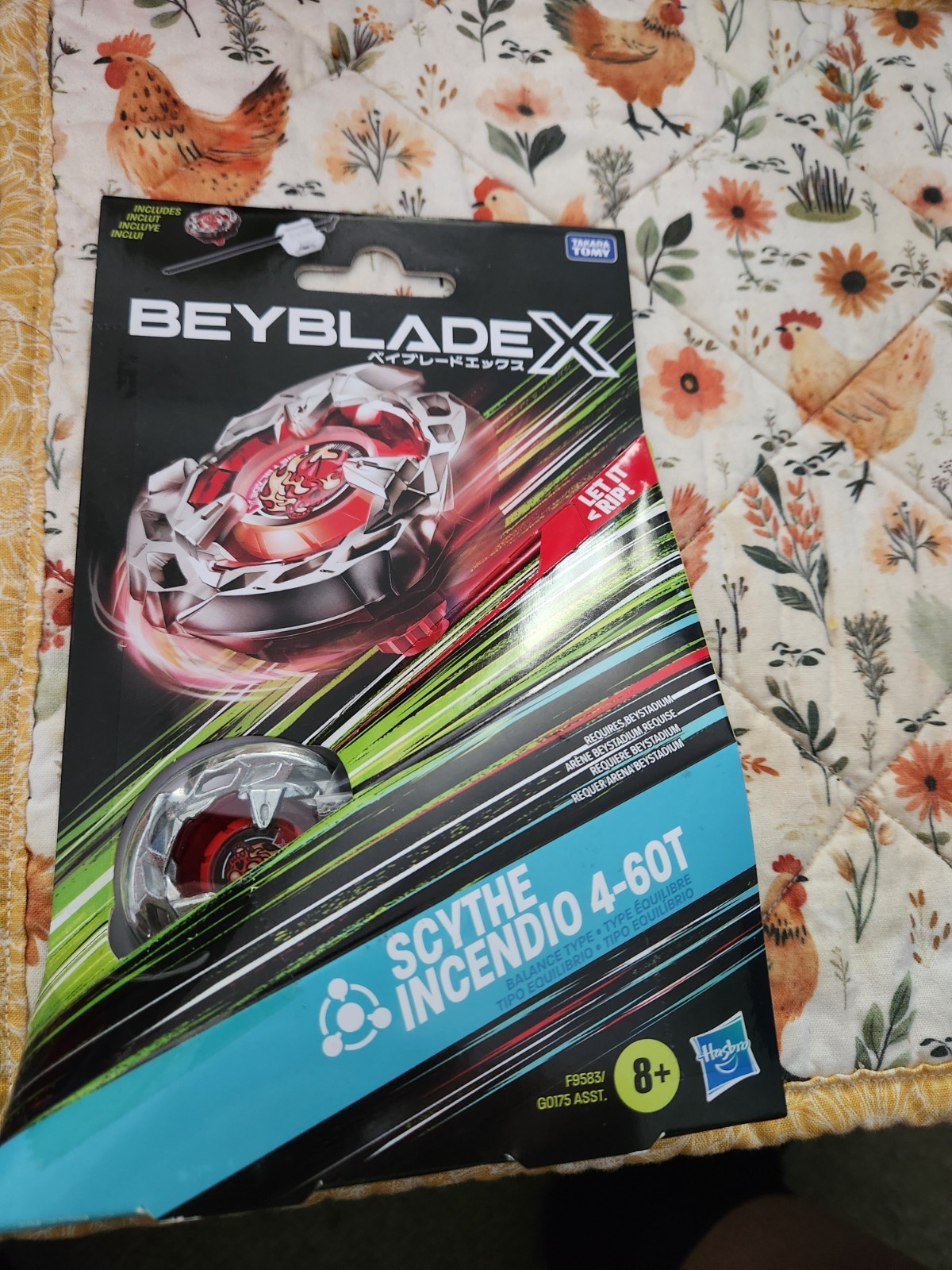 Beyblade x Scythe Incendio Starter Pack Set 4-60T