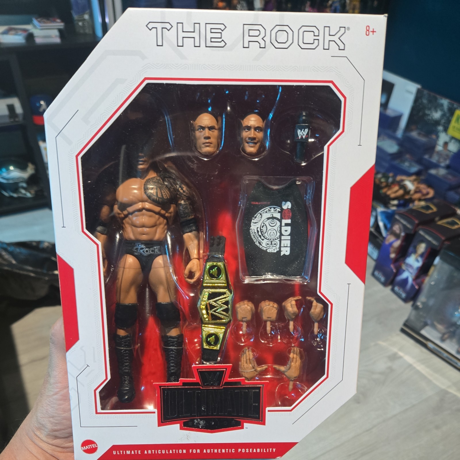 WWE Ultimate Edition Action Figure The Rock nuovo in scatola sigillata