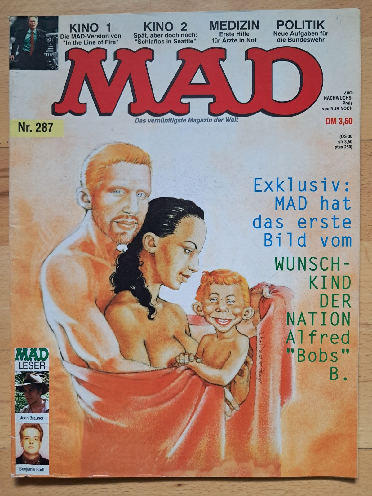 MAD tedesco n.287 - Z1-2 COMICHEFT originale BSV satira Alfred E.Neumann