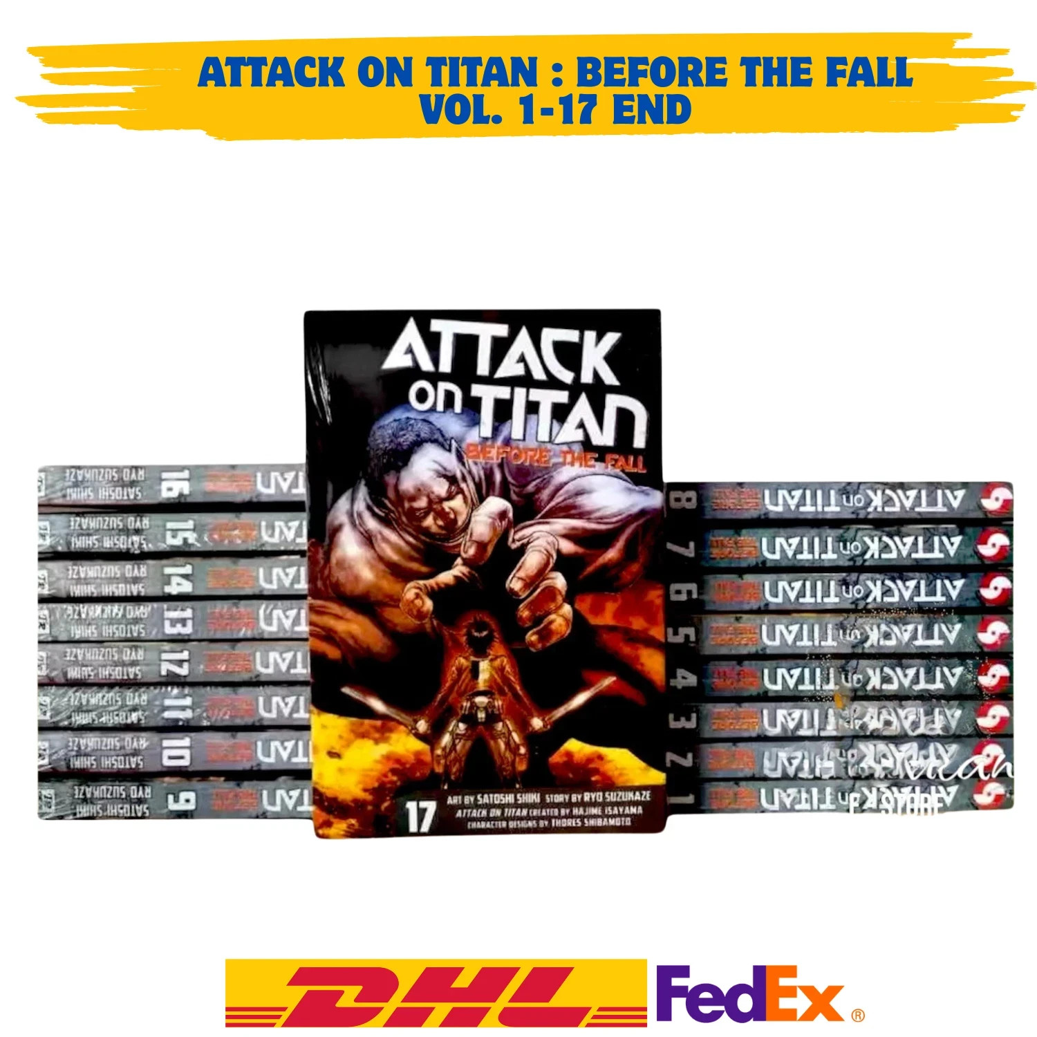 Attack on Titan: Before the Fall Manga Vol. Set 1-17 FINE fumetto inglese