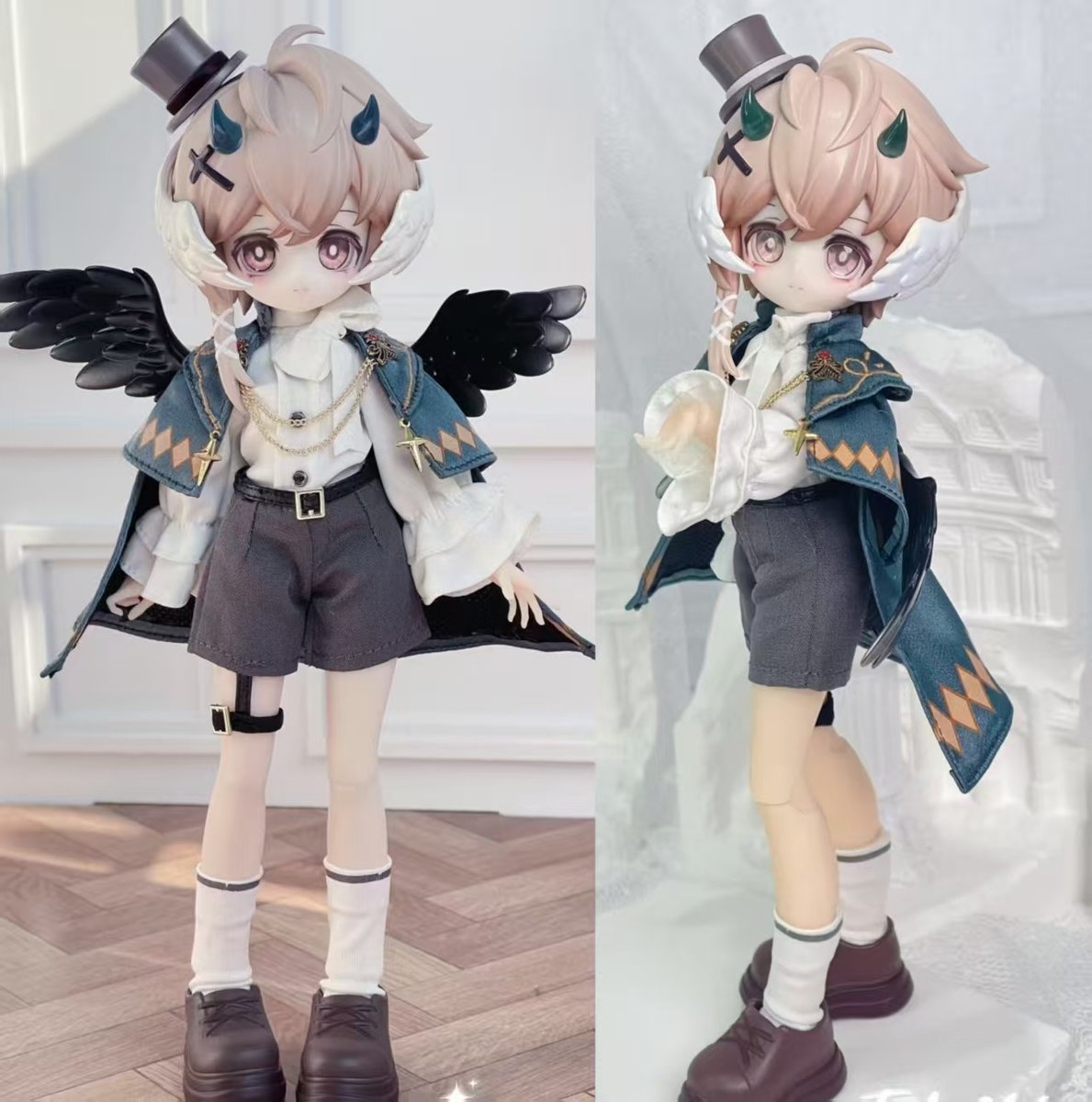 Modellino Tency An Zhiyi Light and Shadow Bjd 10,8 pollici Hang Card vestibile
