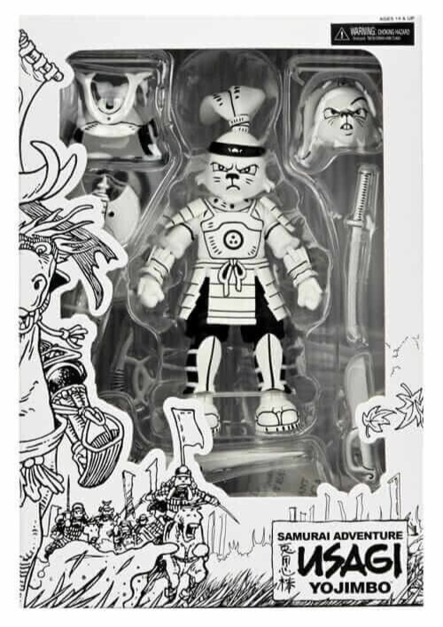 Usagi Chronicles (bianco e nero) TMNT Samurai Usagi Modellino scala 7" NECA