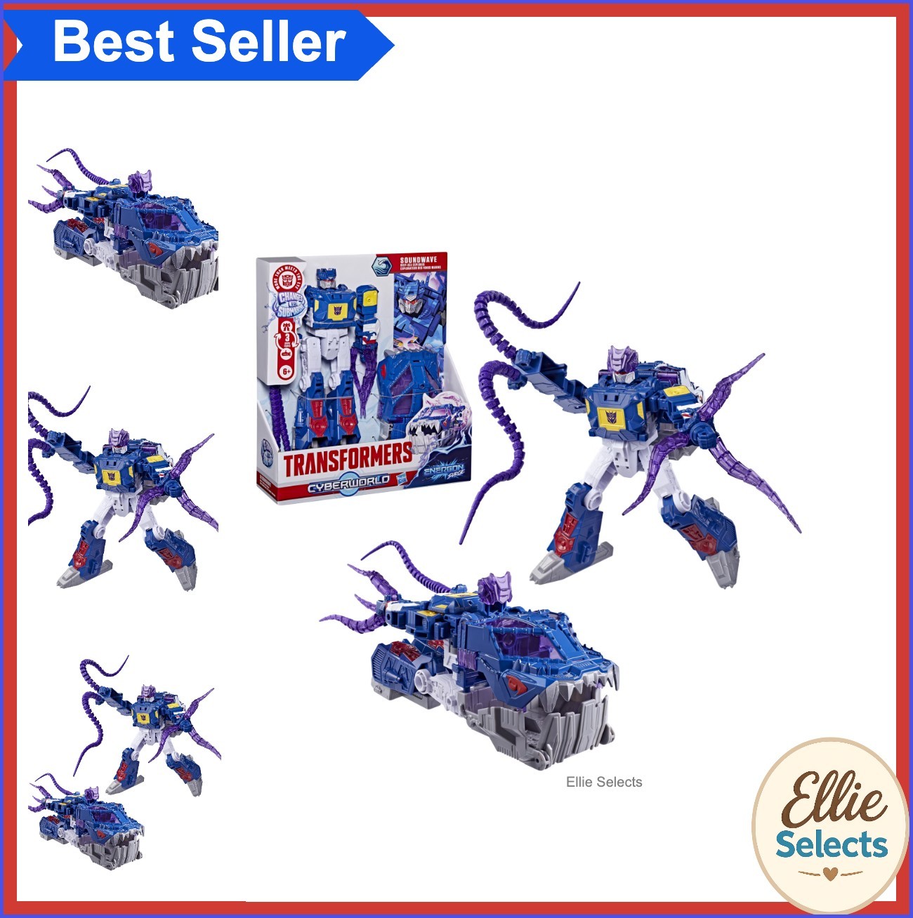 9 Inch Action Figure Deep Sea Explorer Robot to Submarine 3 Step Transform