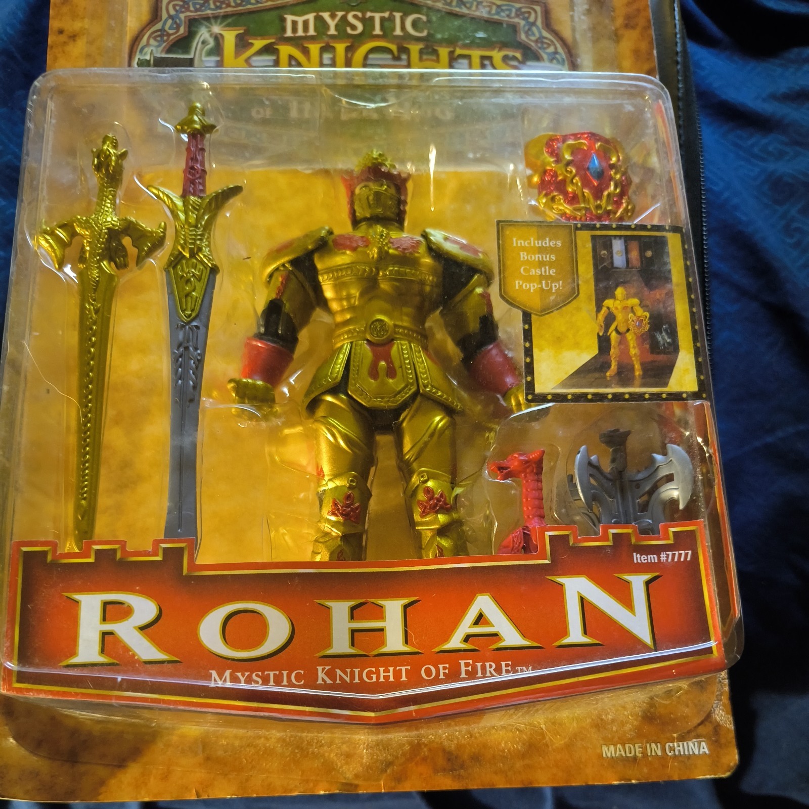Modellino Bandai Mystic Knights of Tir Na Nog Rohan Mystic Knight of Fire 8 pollici in scatola