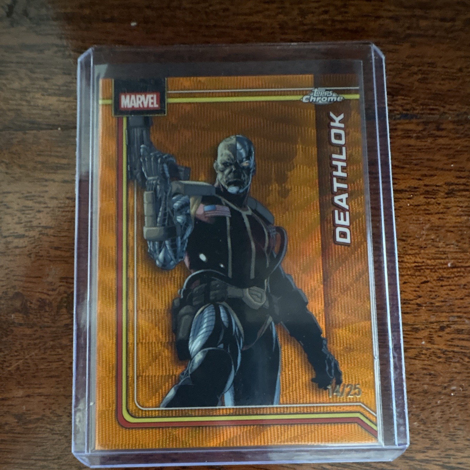 2026 Topps Chrome Marvel - DEATHLOK #109 - Onda True Orange parallela 14/25