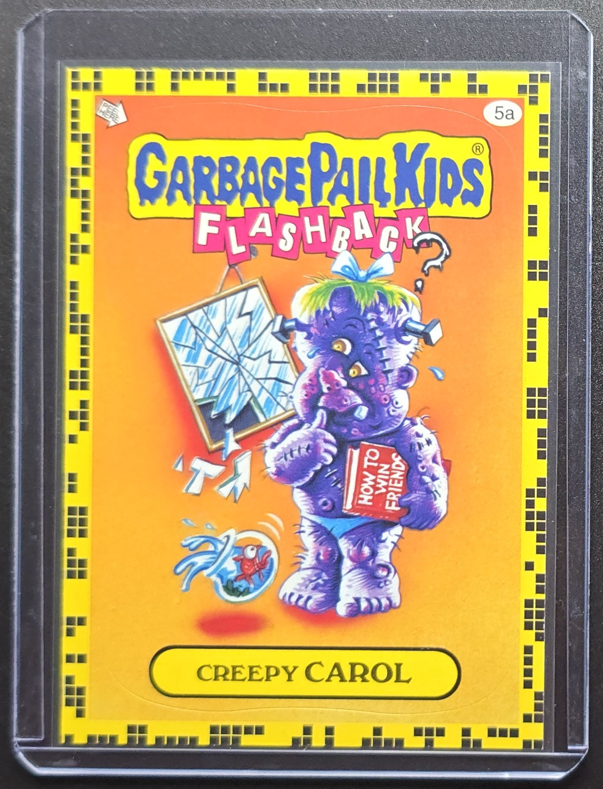 2011 Garbage Pail Kids Flashback Series 2 Creepy Carol 5a - Yellow