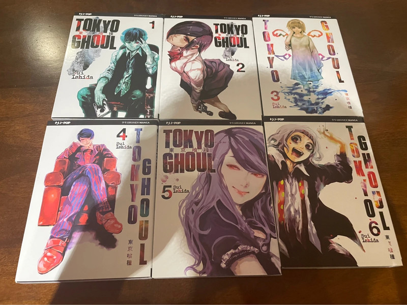 Tokyo Ghoul Vol 1-2-3-4-5-6