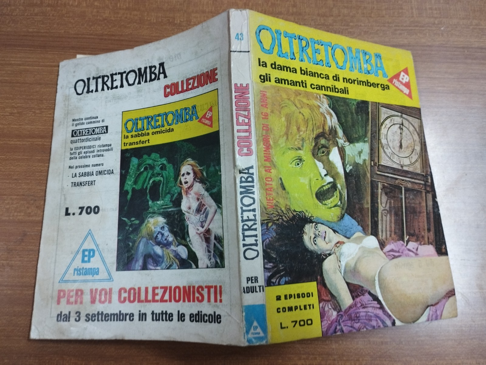 "OLTRETOMBA COLLEZIONE" - FUMETTO N. 43 DELL' AGOSTO 1980 - EDIZ. EDIPERIODICI