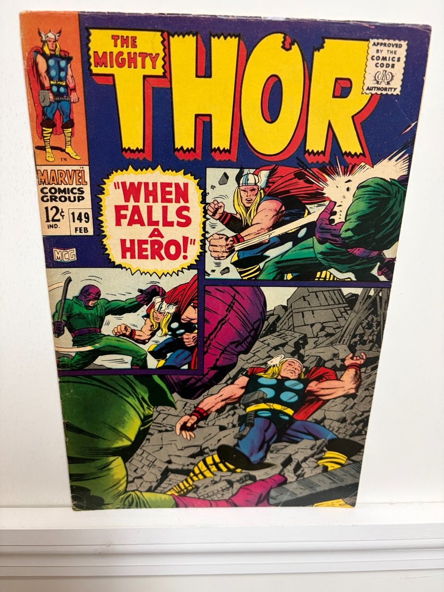 Thor # 149 MOLTO BUONO febbraio 1968 Jack Kirby, Vince Colletta copertina e arte