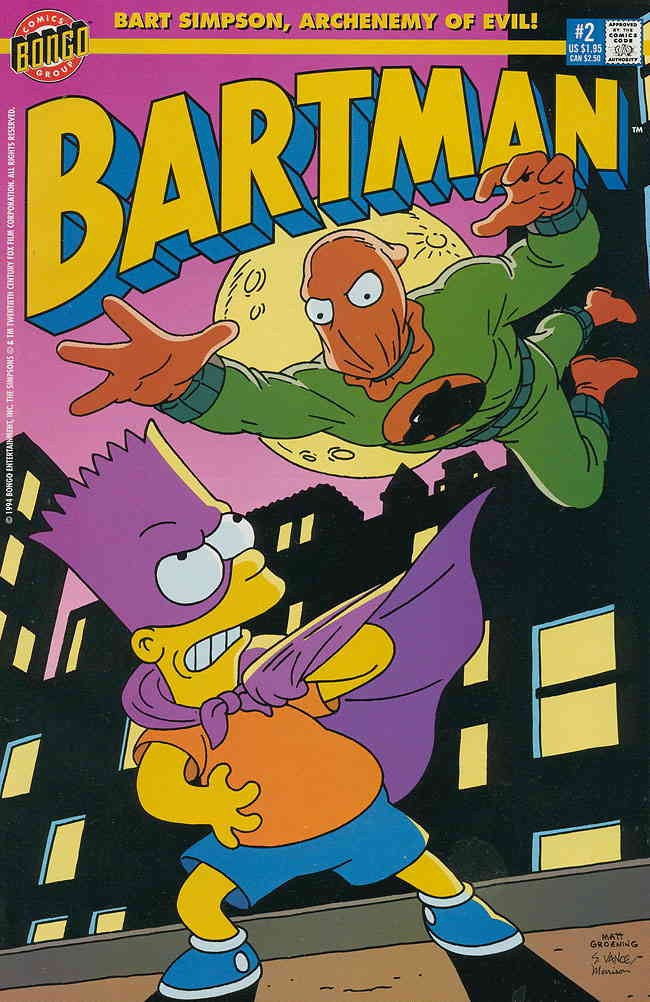Bartman #2 VF/NM; Bongo | Simpsons - w/Bag+Board