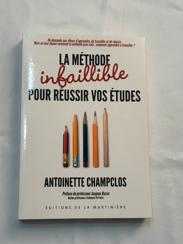 Livre - La méthode infaillible pour réussir vos études | A. Champclos