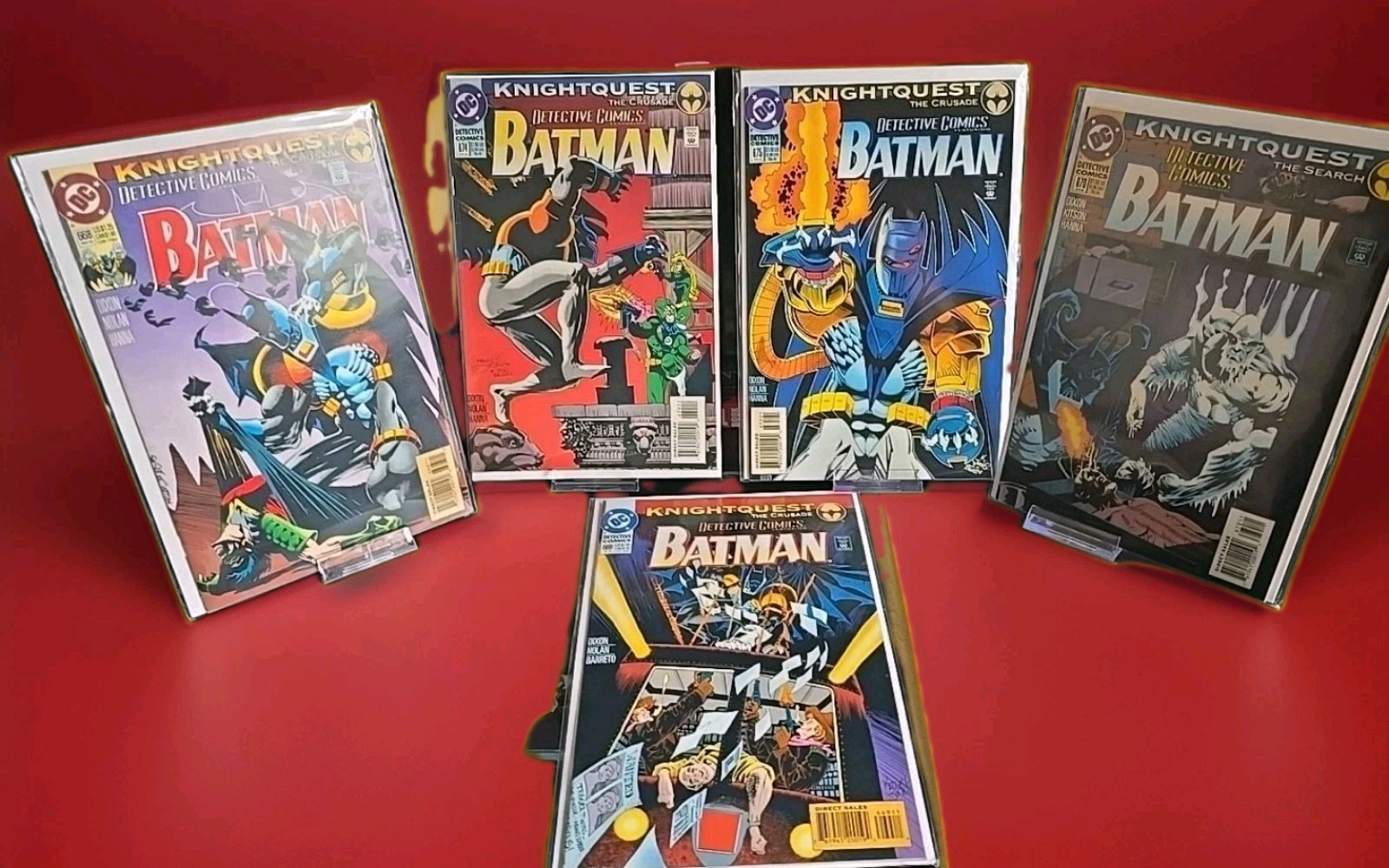 DC BATMAN KNIGHTQUEST #674 #675 #668 #669 #670 1994 1ST PRINT DC COMIC BOOK LOT 