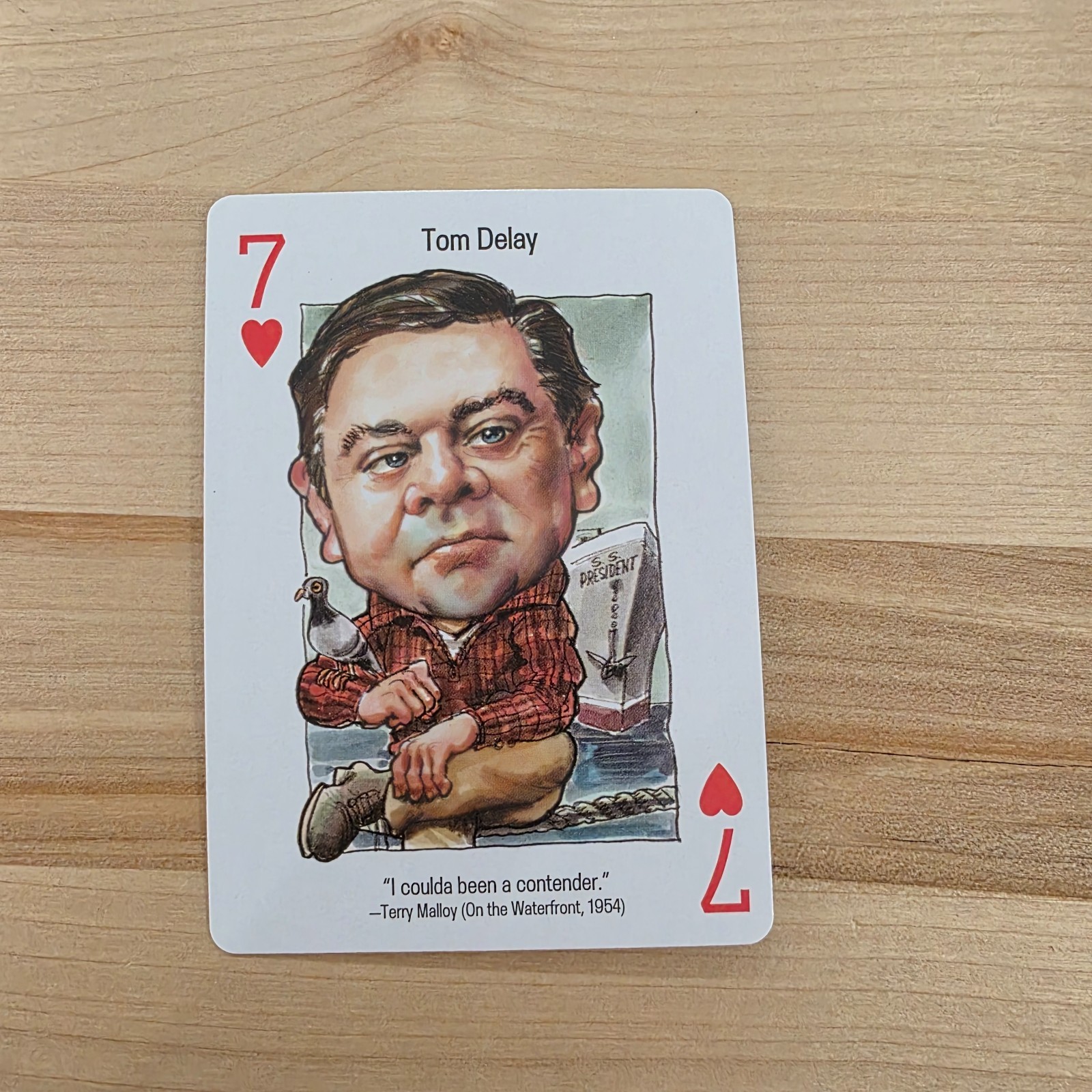 TOM DELAY ~ SEVEN of HEARTS ~ Politicards '08 - SINGLE
