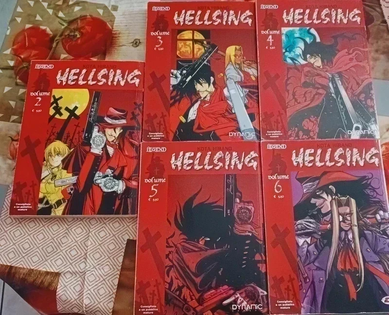 Hellsing prima edizione dal 2 al 6