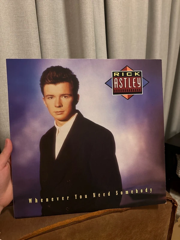 Rick astley vinyl “Whenever you need somebody”