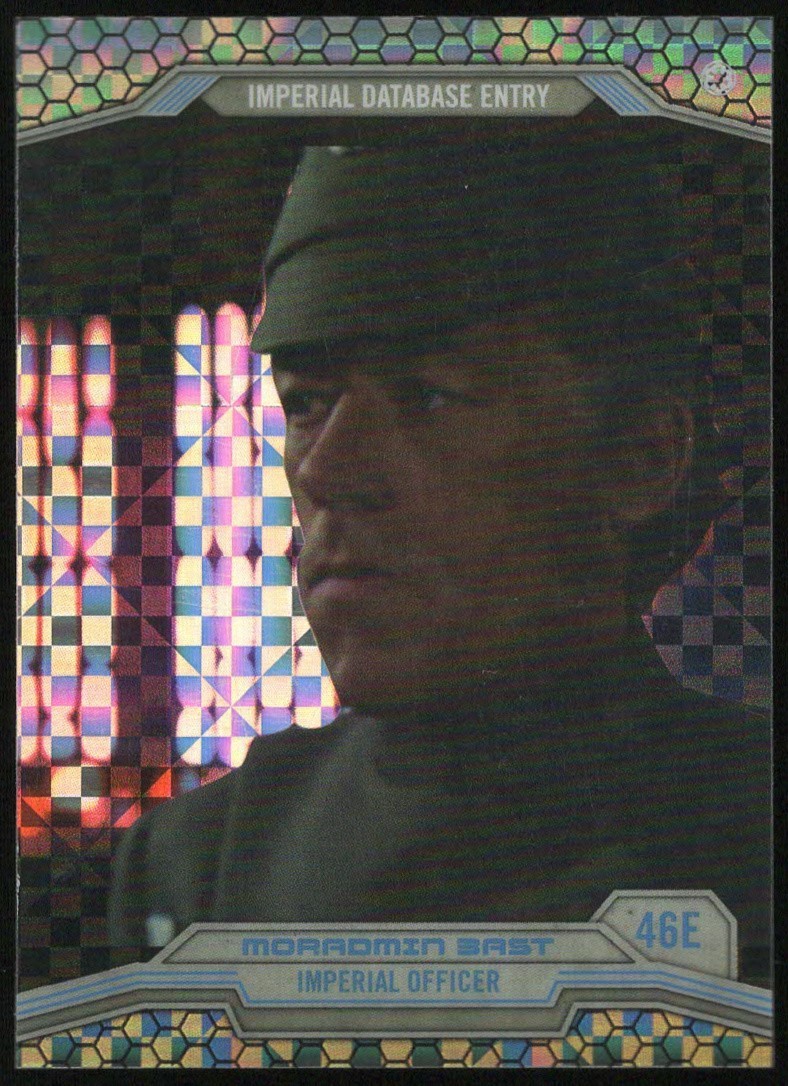 2014 Topps Star Wars Chrome Perspectives "X-FRACTOR" #46E..MORADMIN BAST..#24/99