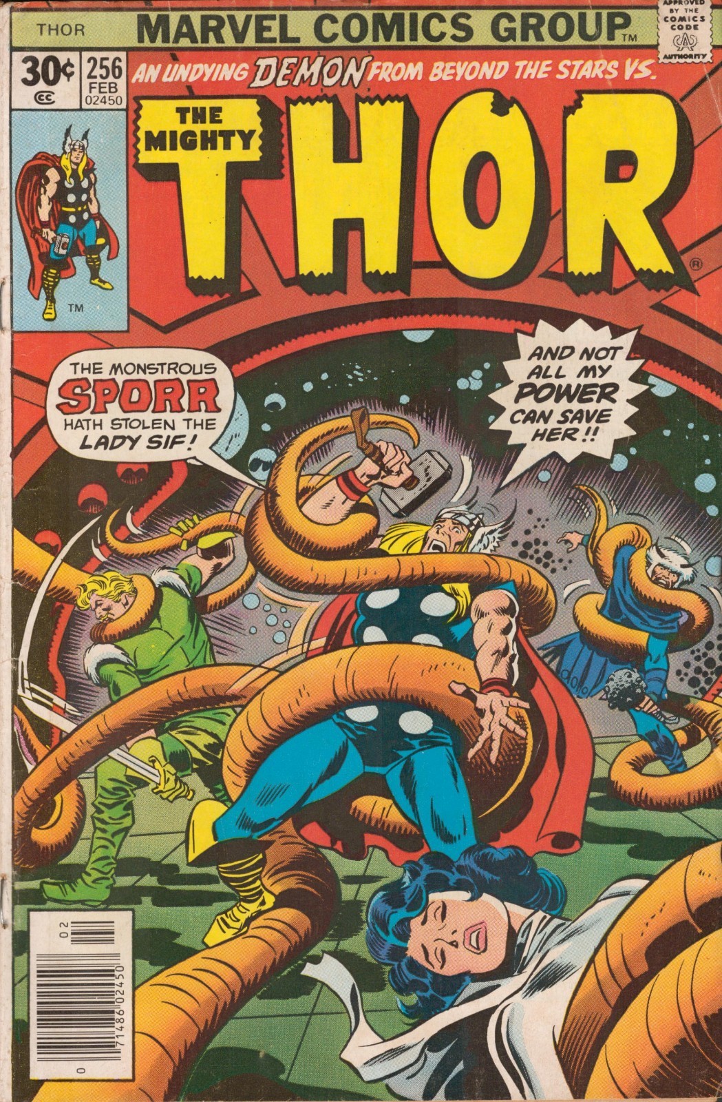 55011: MARVEL IL POTENTE THOR #256 grado fine meno