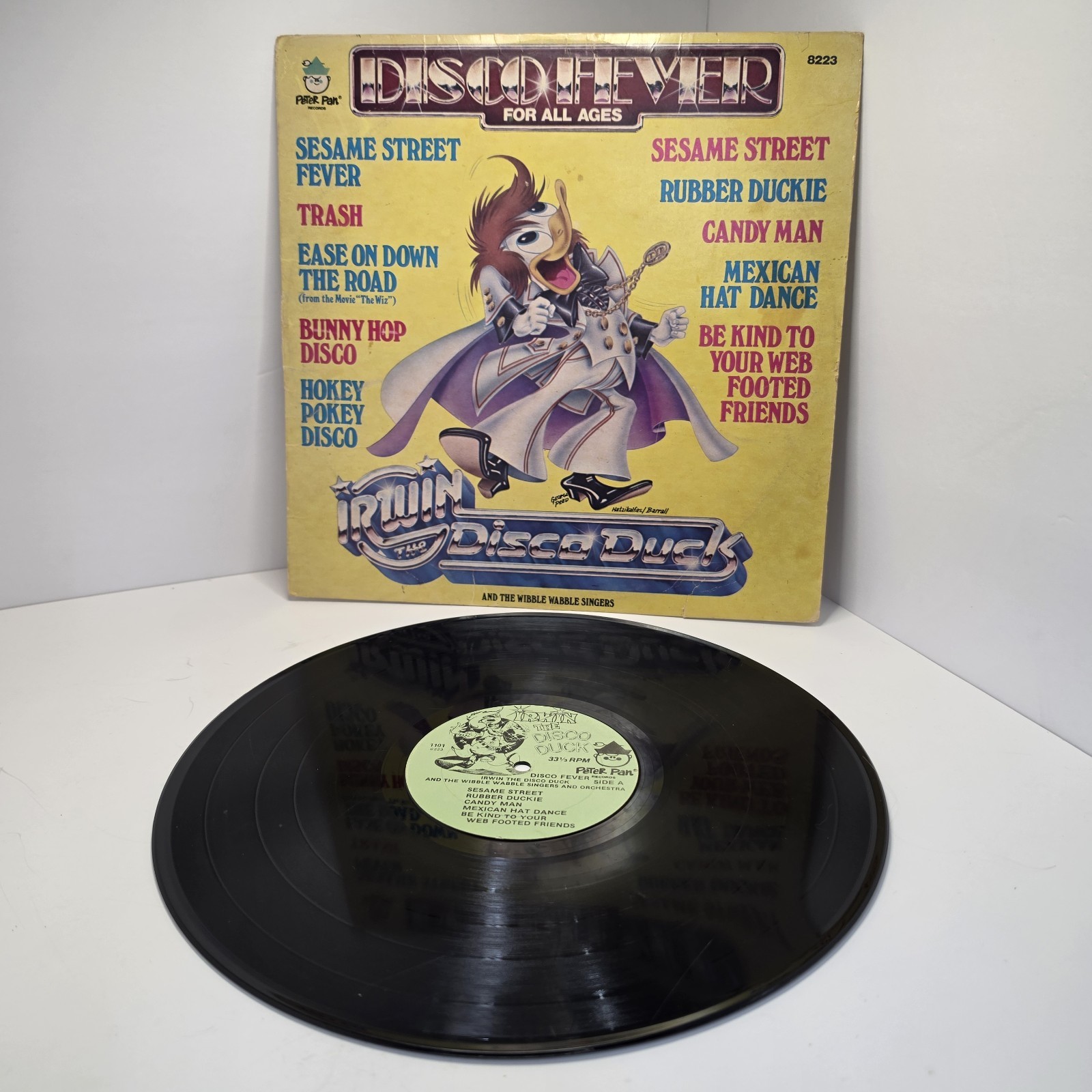 Irwin The Disco Duck Disco Fever For All Ages Vinyl LP Peter Pan 8223 Vintage 