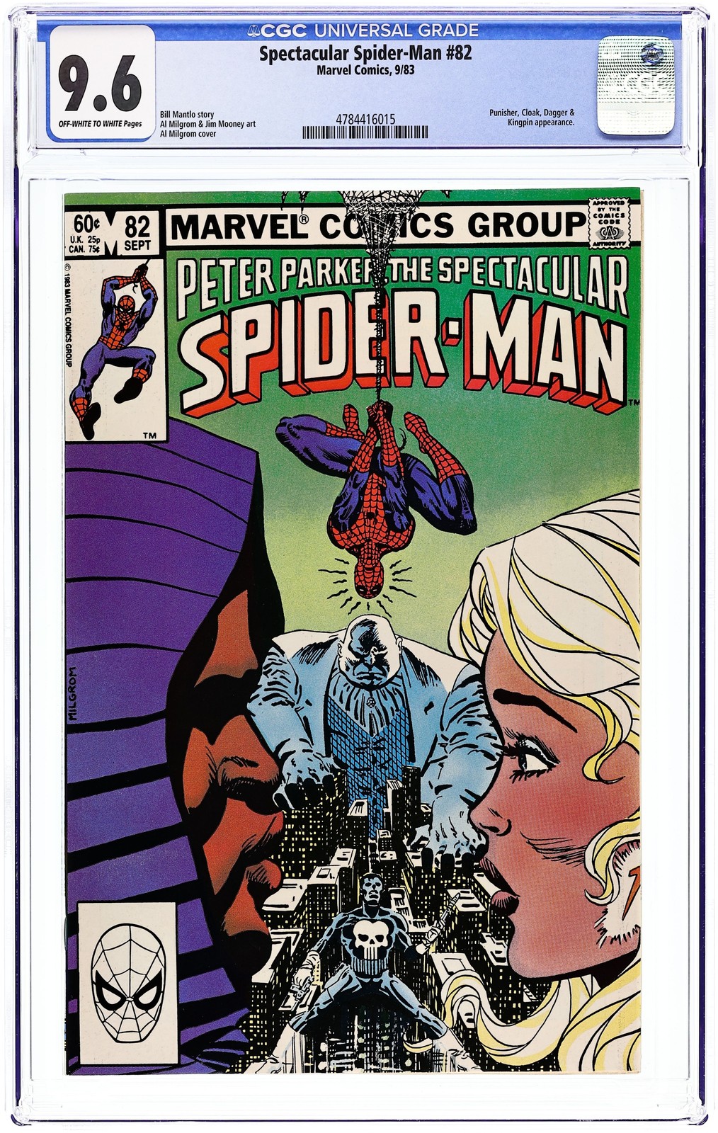 Spettacolare Spider-Man Peter Parker #82 CGC 9.6 1983 4784416015