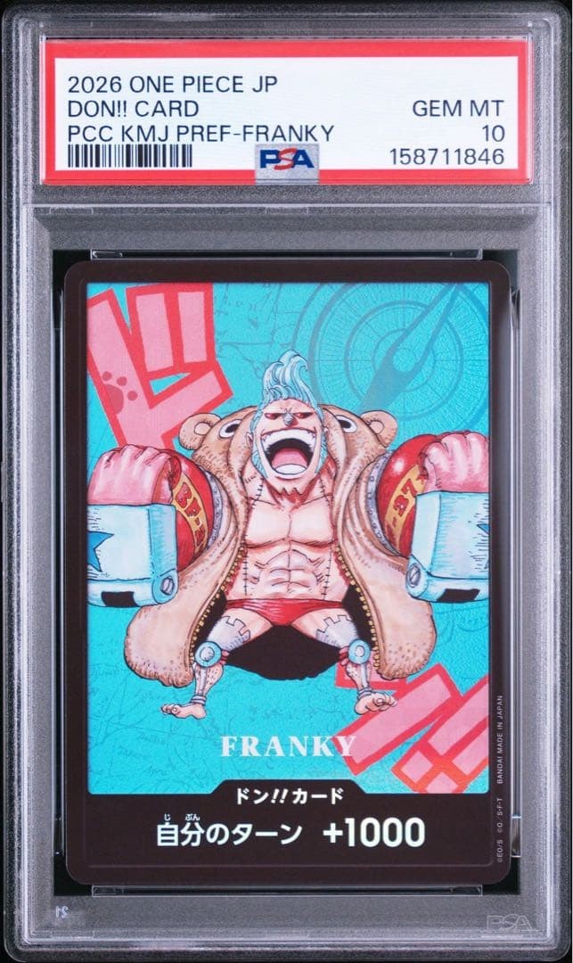 ONE PIECE Franky Kumamoto Special PSA 10 giapponese