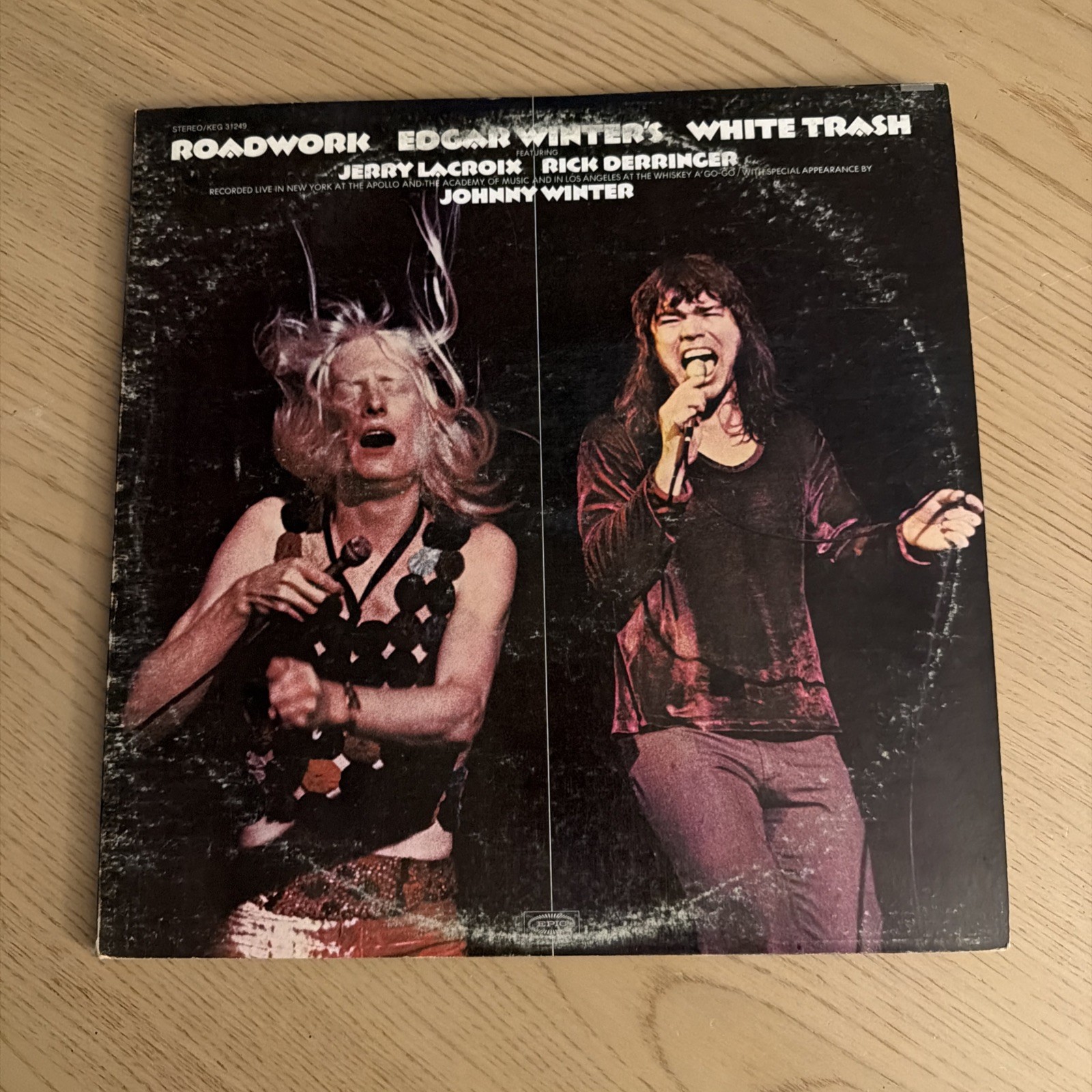 Edgar Winter's White Trash Road Work. Vinyl 2LP. 1972 Original. VG++[74]