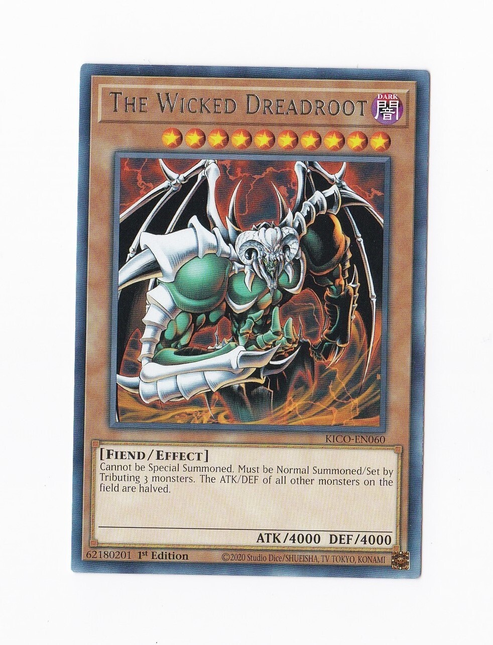 Konami YuGiOh 2020! 1ª Edizione - La Dreadroot Malvagia KICO-EN060