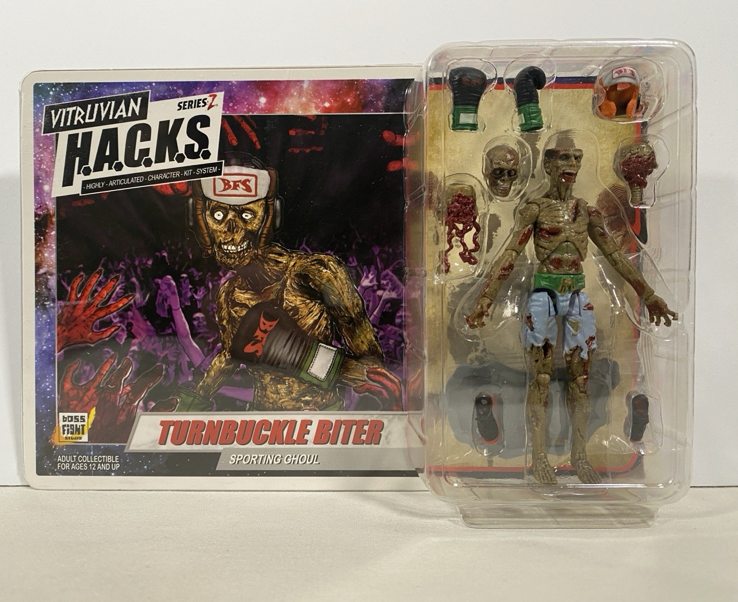 Boss Fight Studio Vitruvian Hacks TURNBUCKLE BITER Sporting Ghoul Z 3.75" Figure