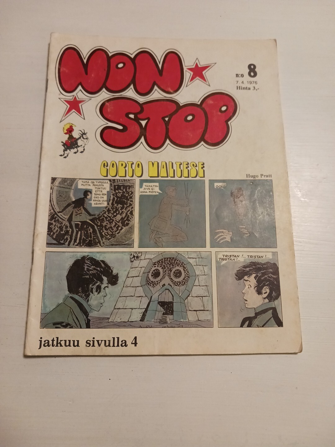 Corto Maltese 1976 FINLANDESE Fumetto Clorofilla Gaston Lagaffe Lucky Luke Boule Bi