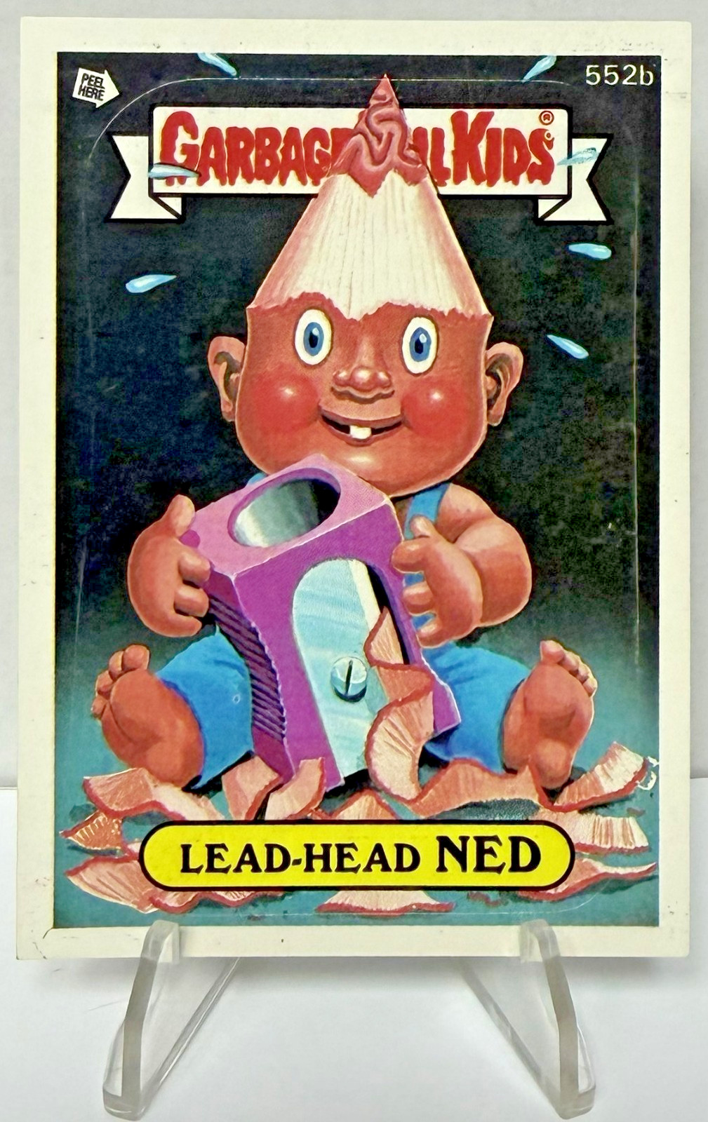 1988 Topps Garbage Pail Kids Series 14 #552b Lead-Head Ned