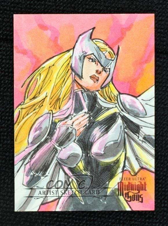 2023 Fleer Ultra Midnight Sons Midnight 1/1 Don Mark Noceda schizzo automatico 1l80