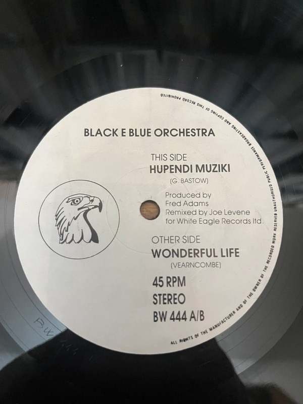 Black E Blue Orchestra - Wonderful Life / Hupendi Muziki - vinyl record