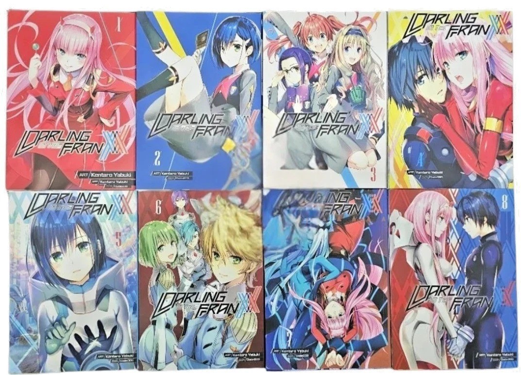 Nuovo Darling in the Franxx volume 1-8 manga fumetti set completo inglese