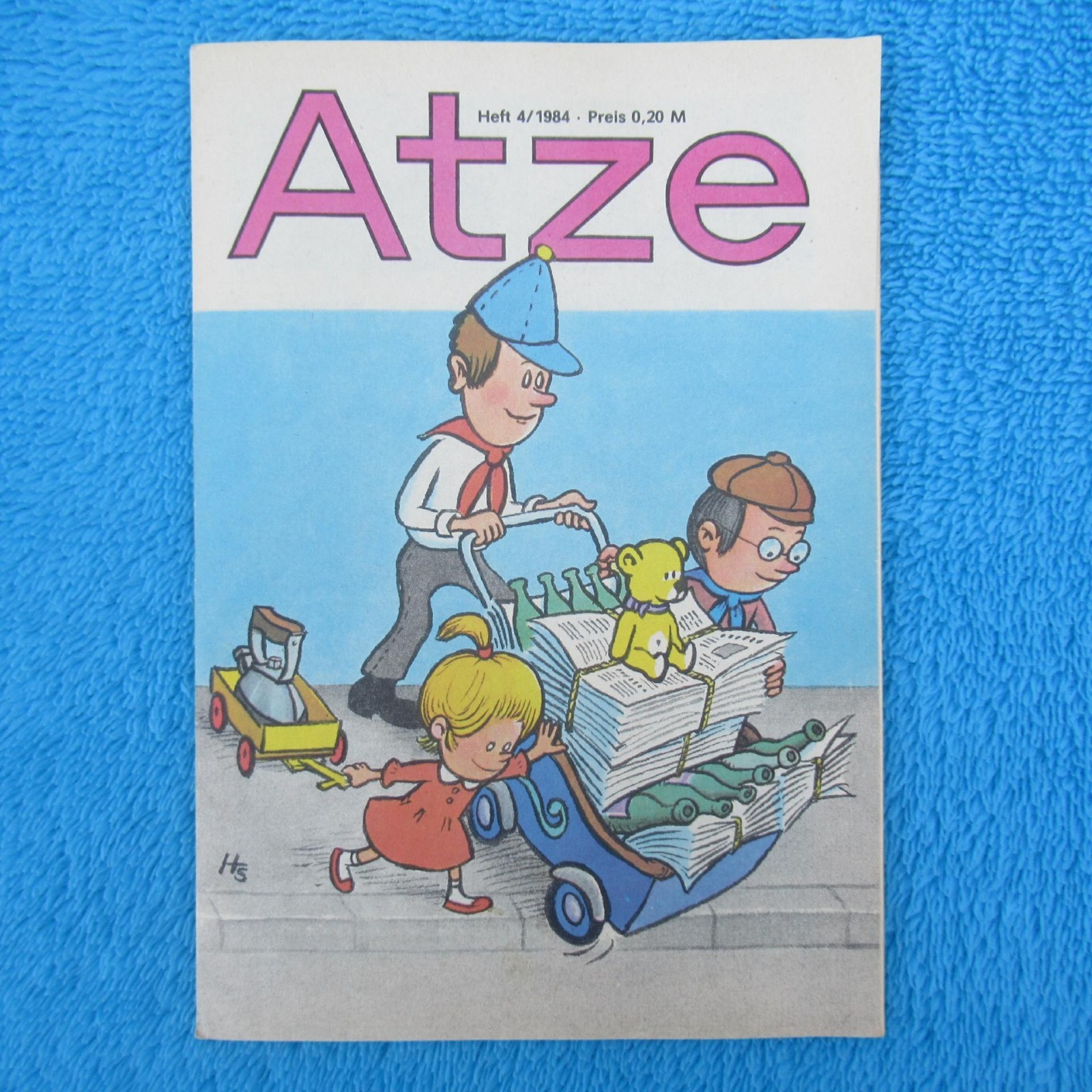 ATZE n. 4 del 1984 Fix und Fax Pats avventura di viaggio Jürgen Kieser DDR Z1