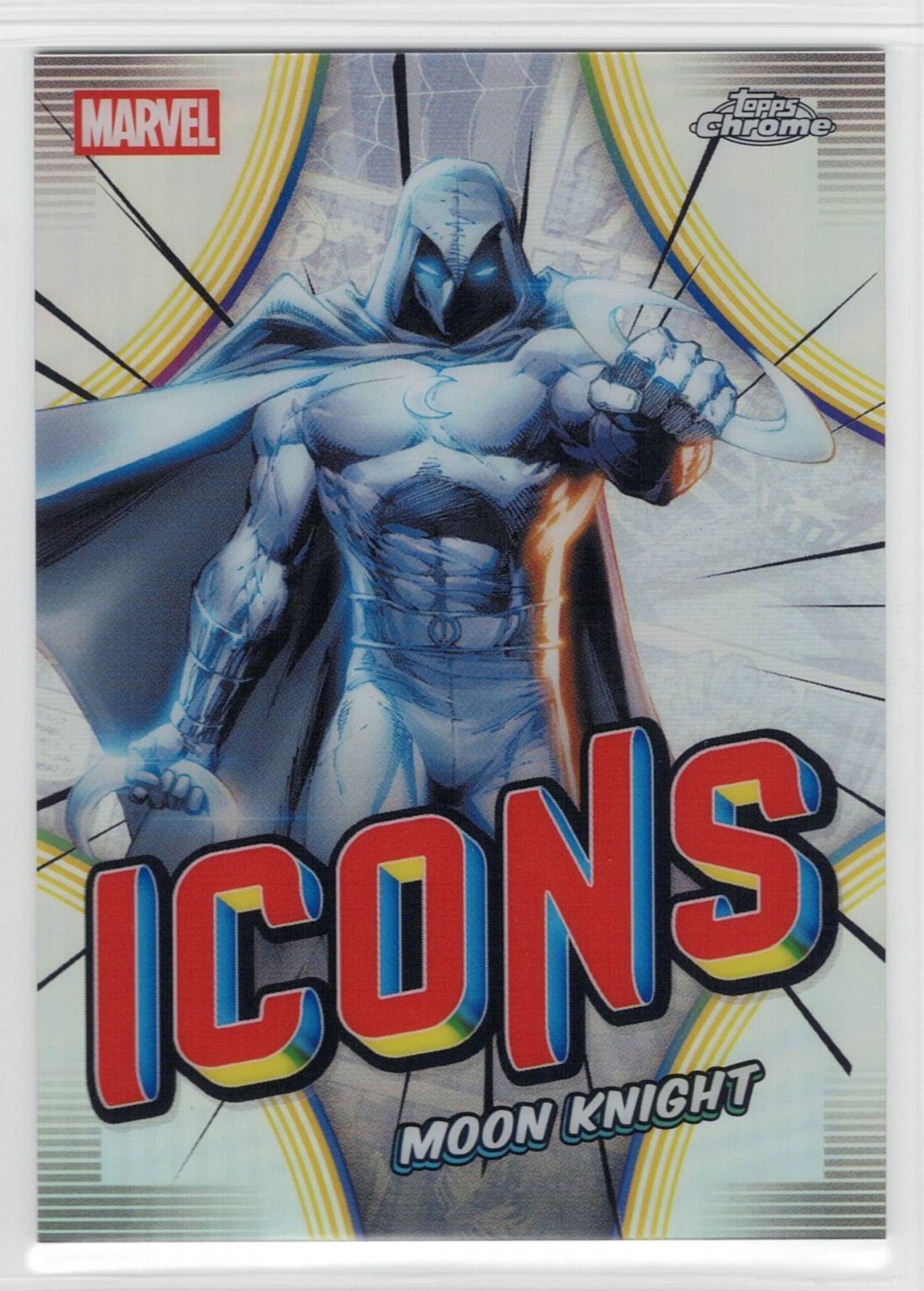 Scheda inserto rifrattore 2026 Topps Chrome Marvel Icons #MI-14 - MOON KNIGHT