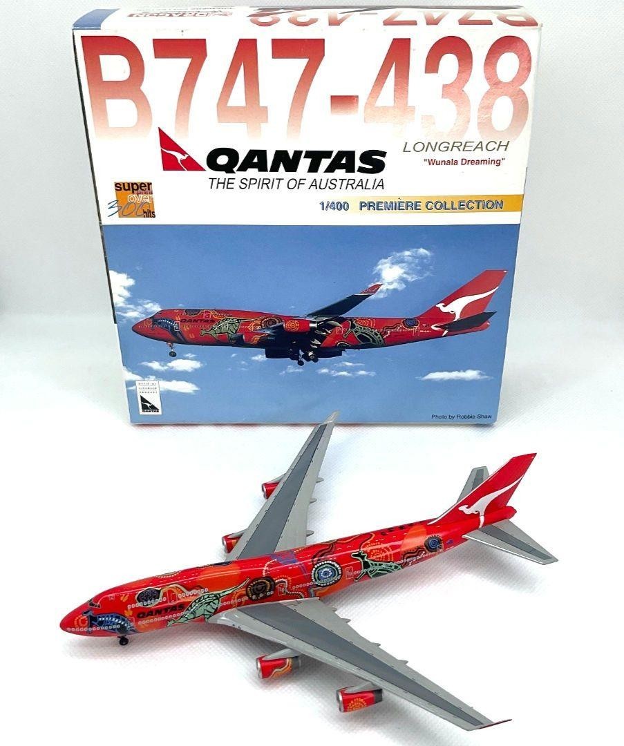 Qantas B747-438 Longreach Model Airplane, 7.1 buone condizioni pp5
