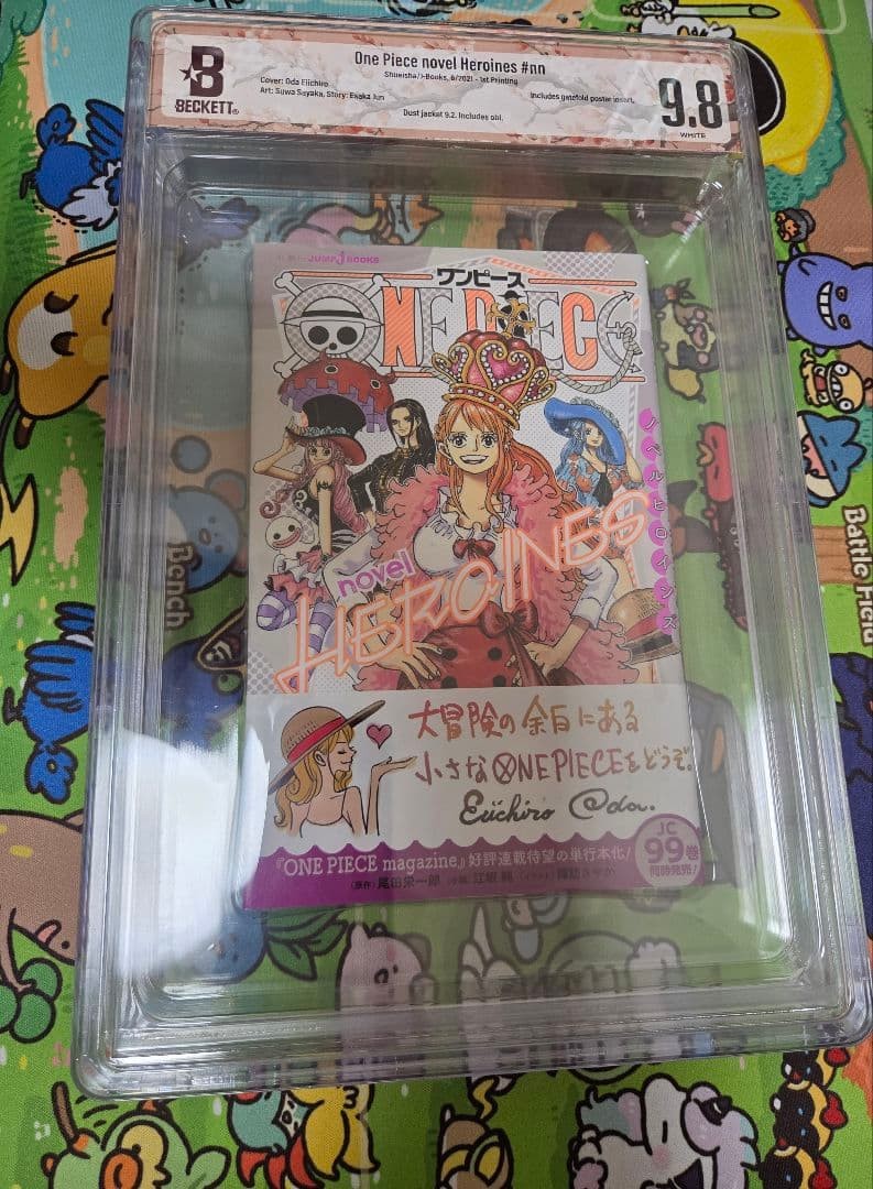 ONE PIECE Heroines 1° Stampa Graded Light novel Manga SALTO 2021 Obi