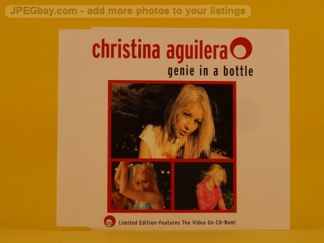Christina Aguilera Genie in a Bottle (L81) 3 Track CD Single plus Picture Sleeve