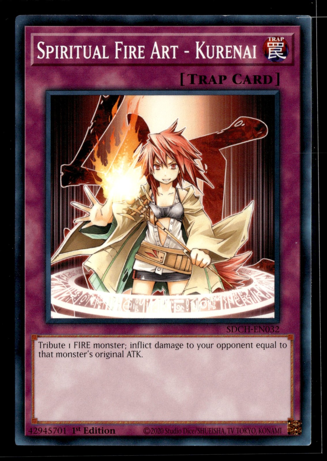 Spiritual Fire Art - Kurenai SDCH-EN032 NM