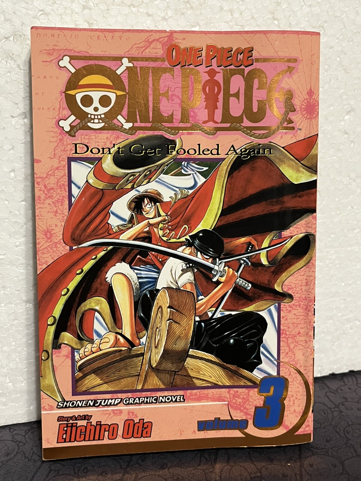 One Piece di Eiichiro Oda Vol 3 Gold Foil - Seconda stampa