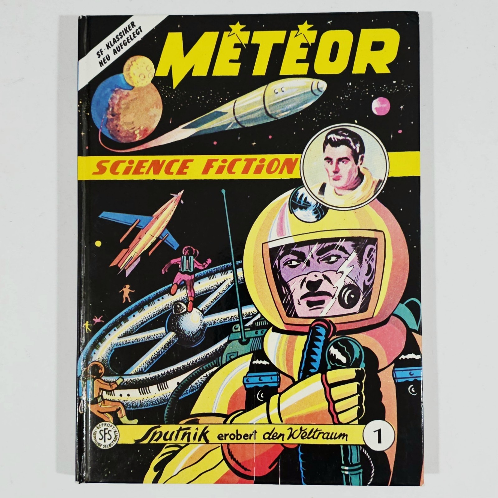 ©1981 Hethke copertina rigida fantascienza edizione da collezione METEOR 1-6 (1958 Lehning)