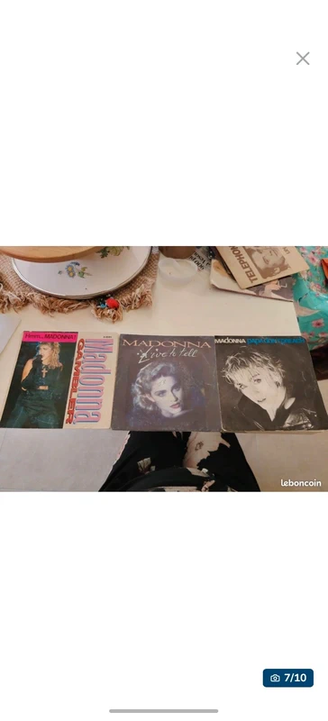 Lot de 45 tours vinyles Madonna
