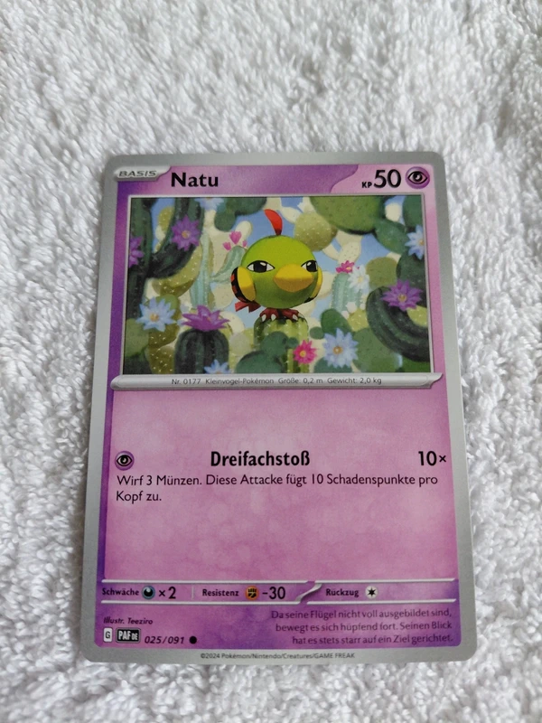 Pokémon Karte Natu Einzelkarte Sammelkarte