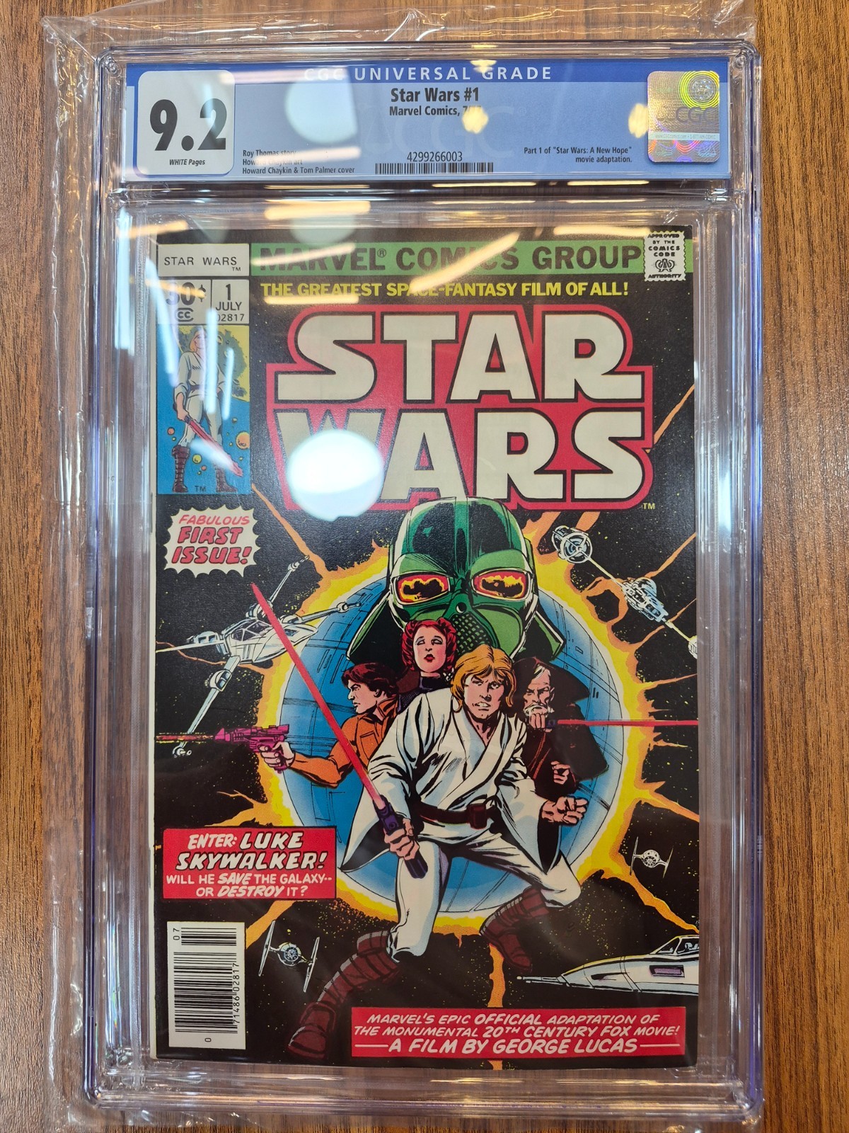 STAR WARS #1 CGC 9.2 -WHITE PAGES