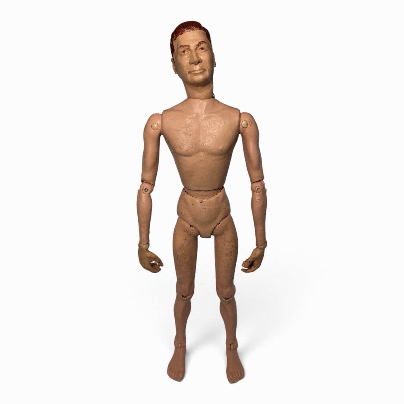 Vintage Realistic Articulation Flesh Tone Action Figure 11" Tall