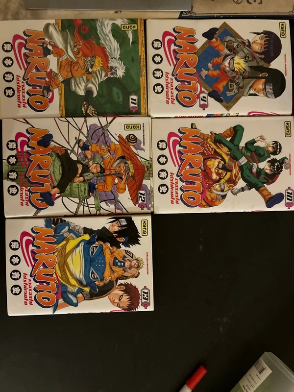 Lot de 5 naruto tome 9. 10. 11. 12.  13