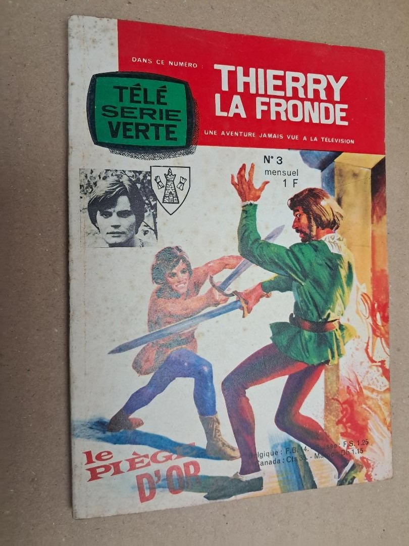 Télé série Verte 3 Thierry la fronde 1964 TBE