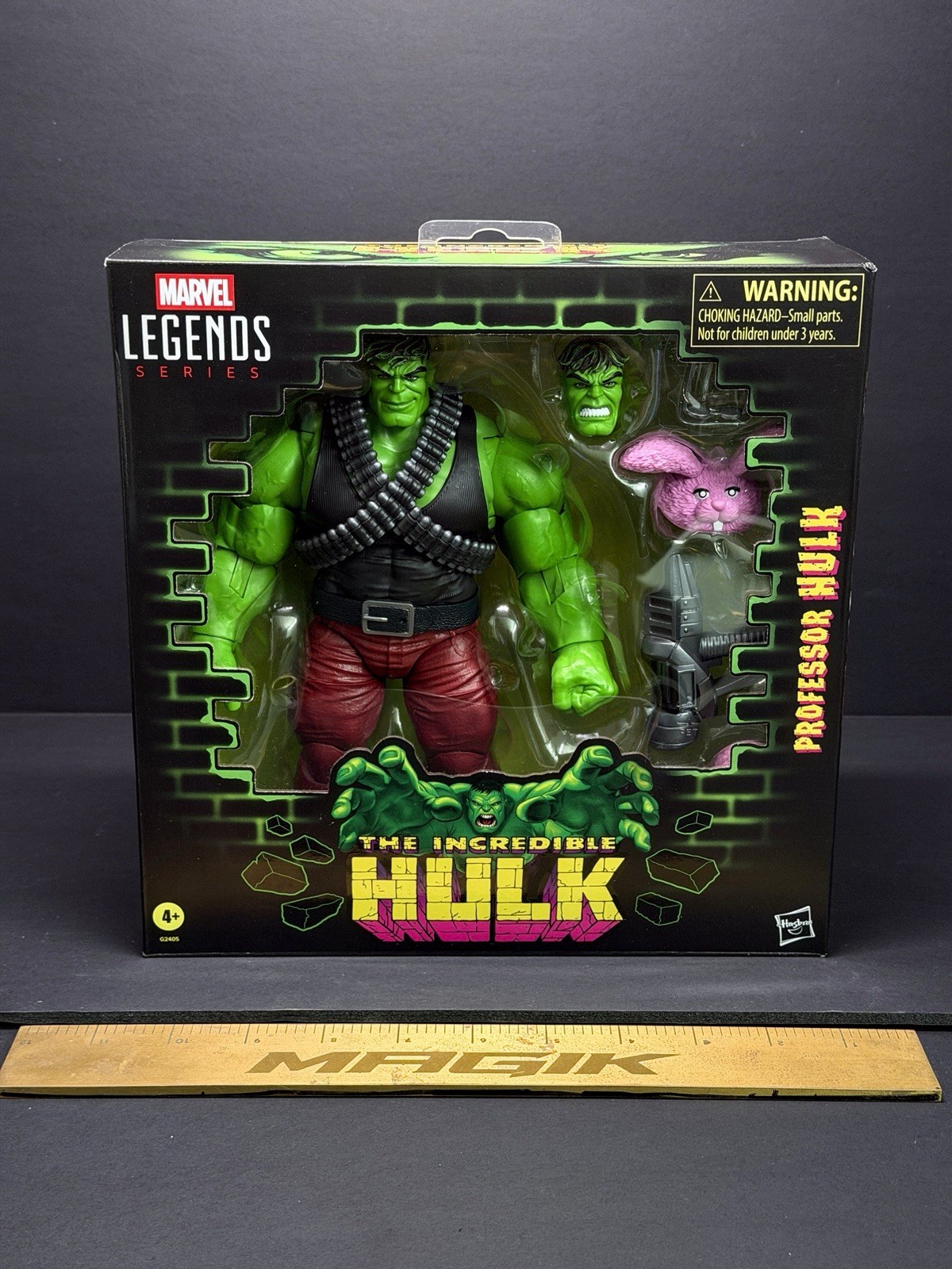 MARVEL LEGENDS INCREDIBILE HULK PROFESSOR HULK 6' ACTION FIGURE COFANETTO MISB
