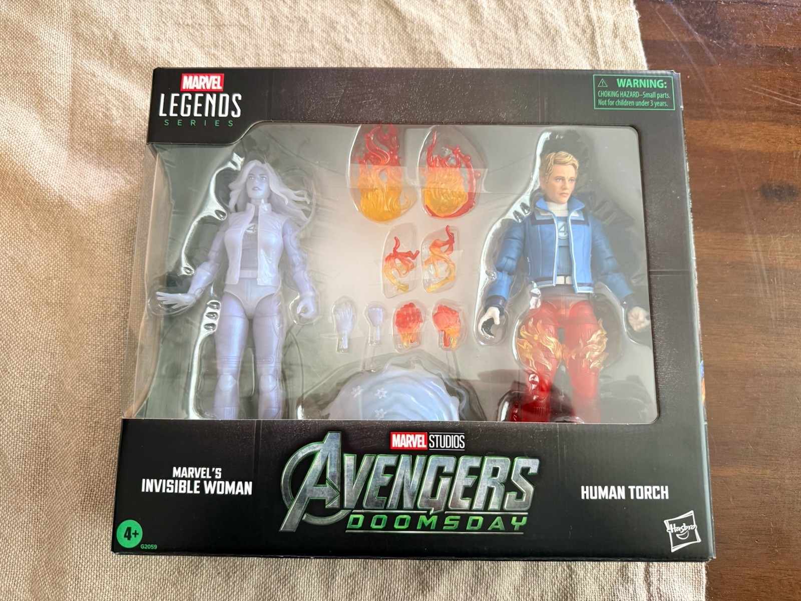 Torcia umana Marvel Legends 6" Avengers 5 Doomsday donna invisibile Walmart 261001